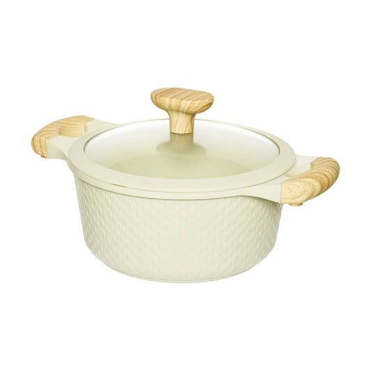 RESTO Beige Casserole 20cm – 2.4L Non-Stick Induction