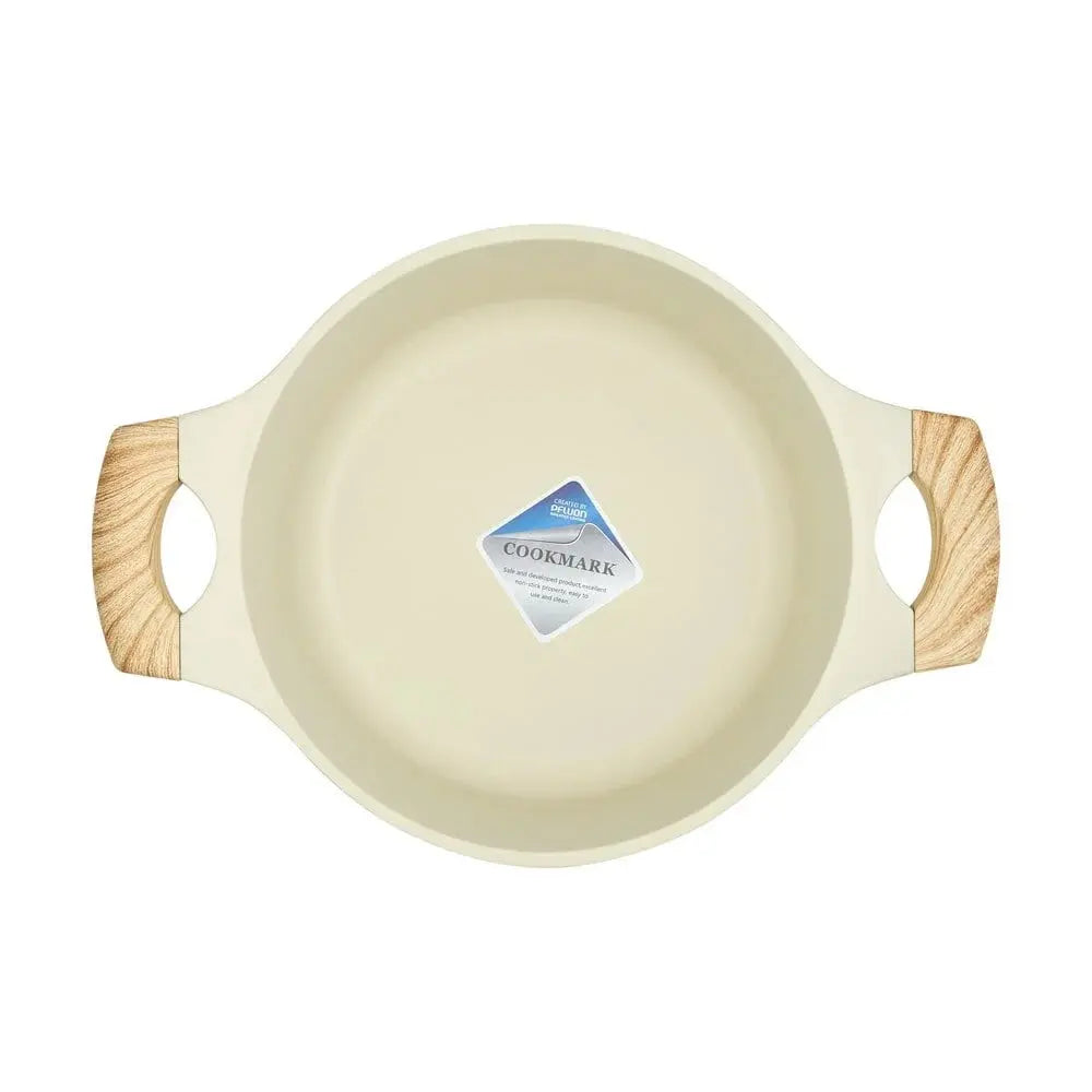 RESTO Beige Casserole 20cm – 2.4L Non-Stick Induction