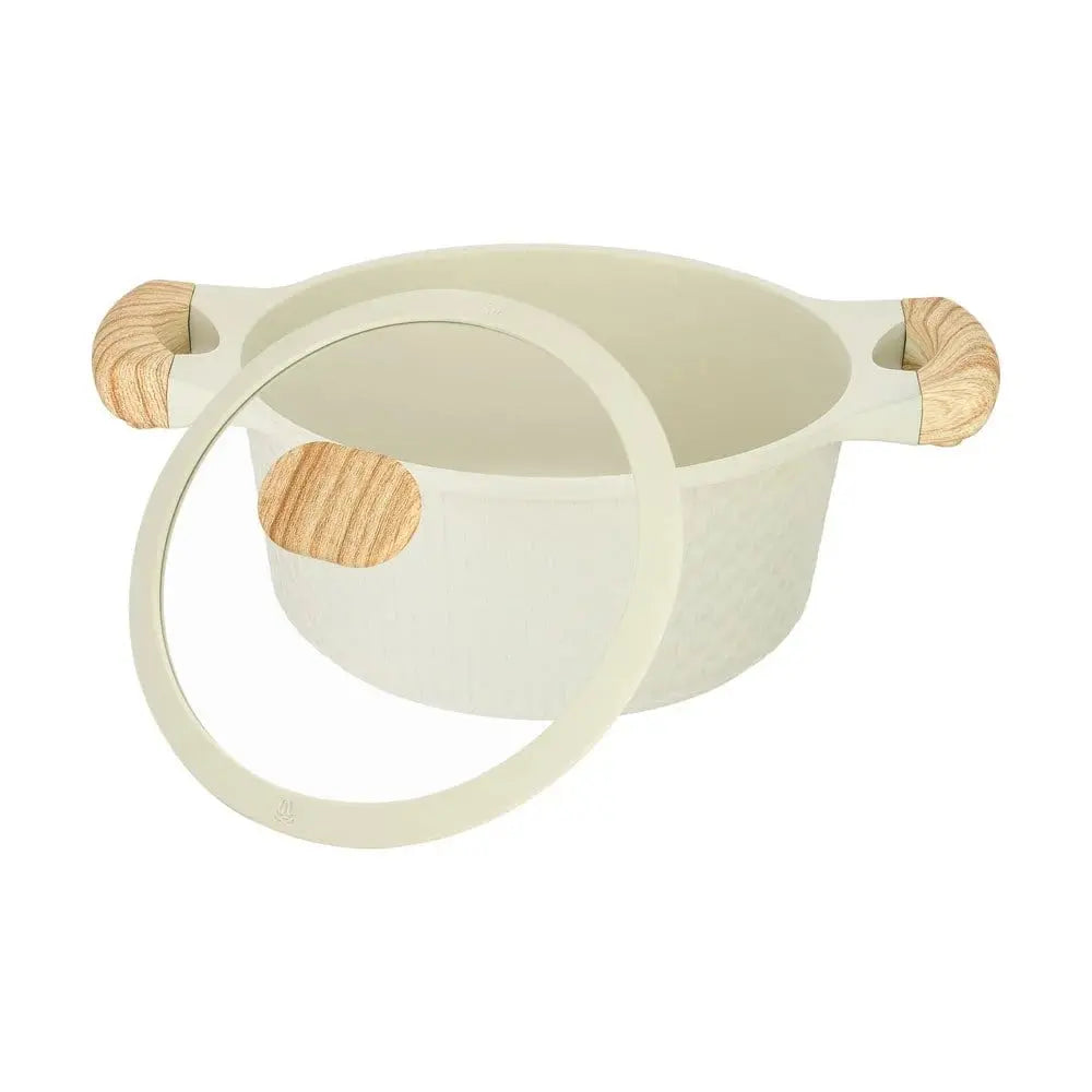 RESTO Beige Casserole 20cm – 2.4L Non-Stick Induction