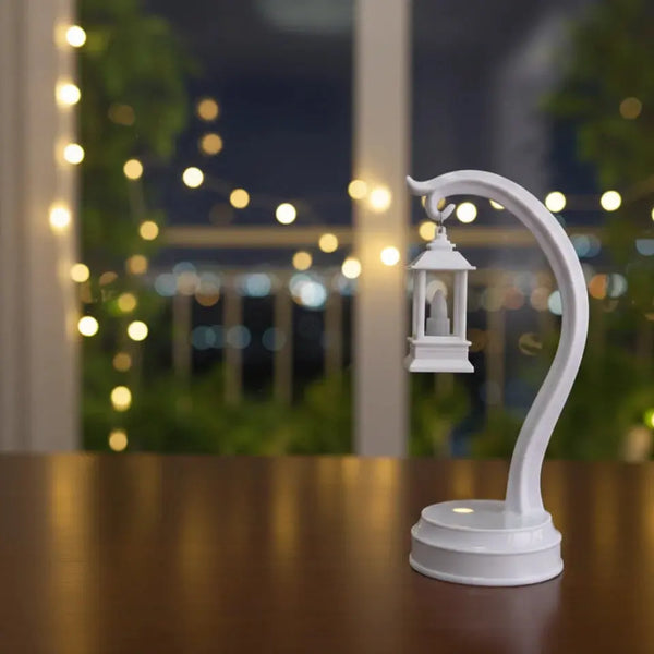 Ramadan Lantern with LED Candle - Elegant Decorative Light