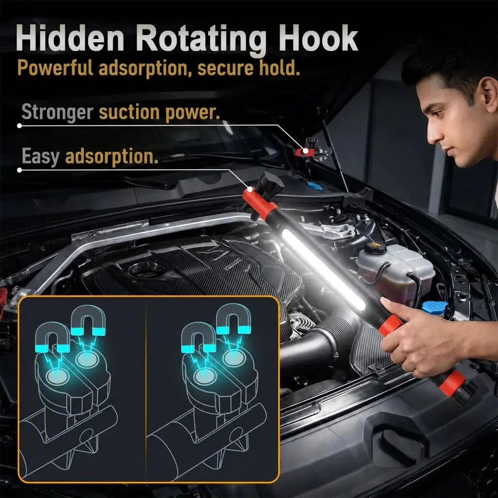 Rechargeable COB LED Work Light 2000mAh with Digital Display Scrollcart Qatar 