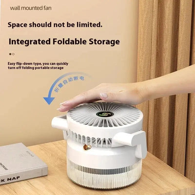 Rechargeable Desktop Humidifier & Folding Misting Fan Scrollcart Qatar 