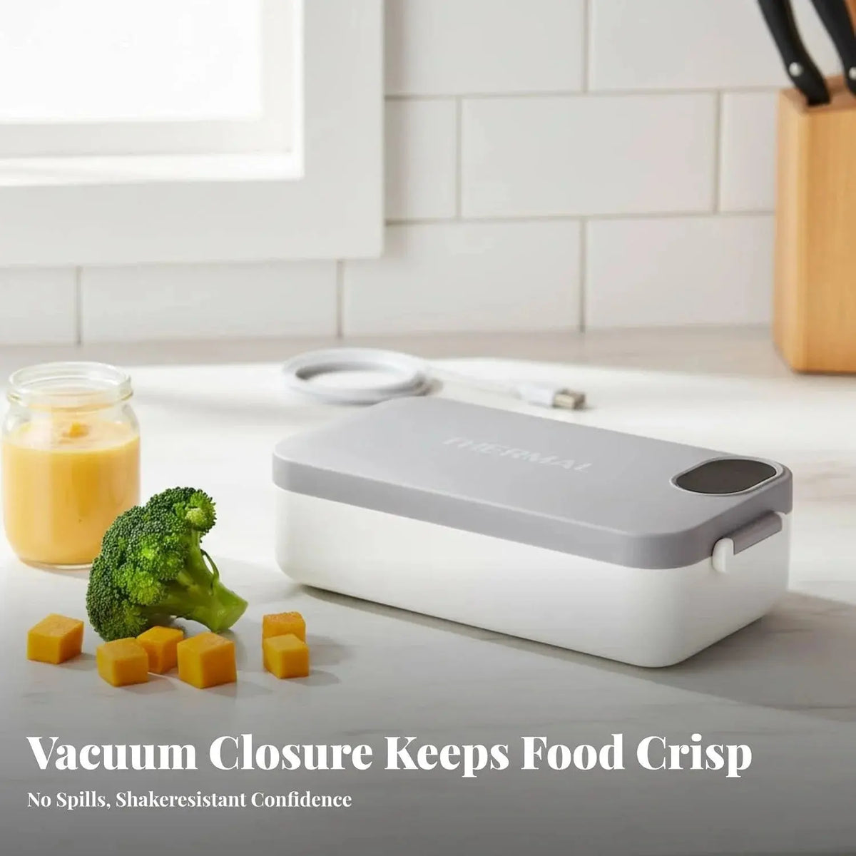 Rechargeable Electric Lunch Box – Cordless Self-Heating Lunchbox Scrollcart Qatar 