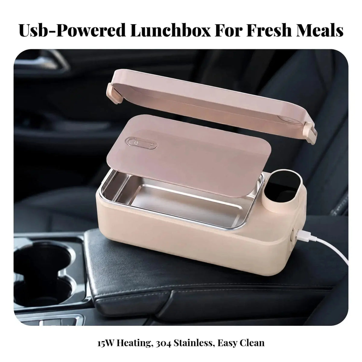 Rechargeable Electric Lunch Box – Cordless Self-Heating Lunchbox Scrollcart Qatar 