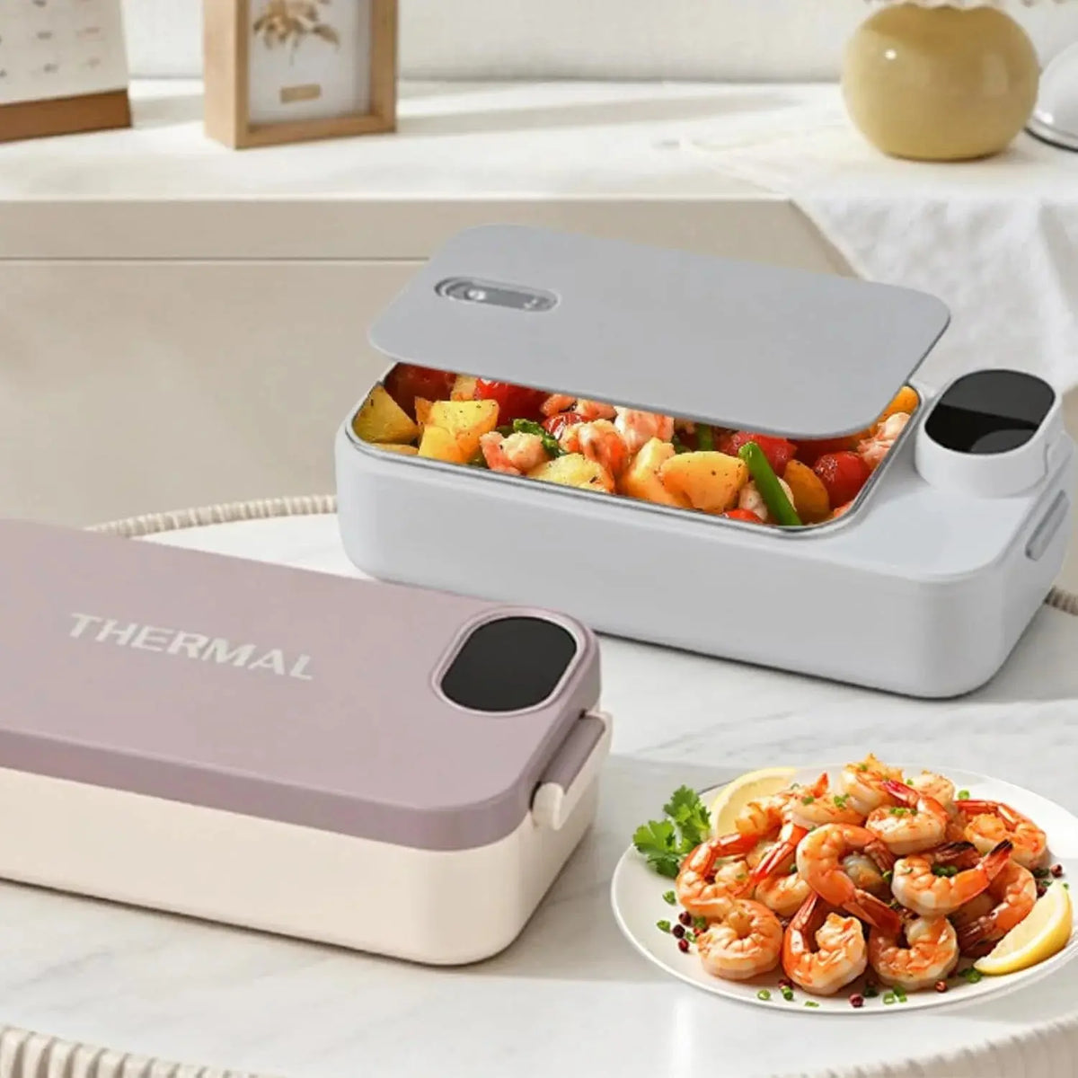 Rechargeable Electric Lunch Box – Cordless Self-Heating Lunchbox Scrollcart Qatar 