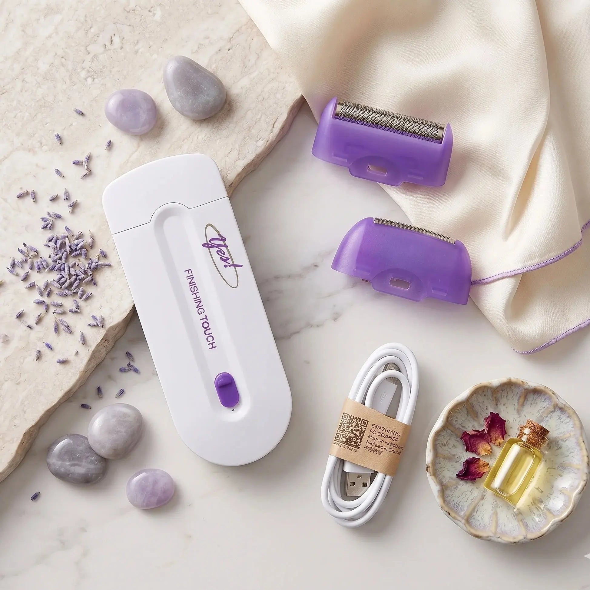 Rechargeable Mini Facial Hair Remover - Painless Trimmer Scrollcart Qatar 