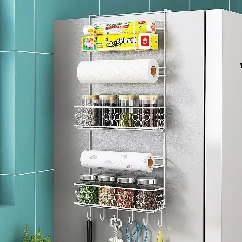 Refrigerator Side Hanging Rack - Hanging on fridge