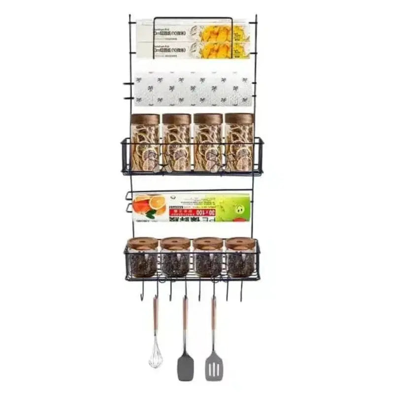 Refrigerator Side Hanging Rack - with White Background