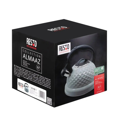 Resto Almaaz 3L Whistling Kettle Stainless Steel Doha Qatar
