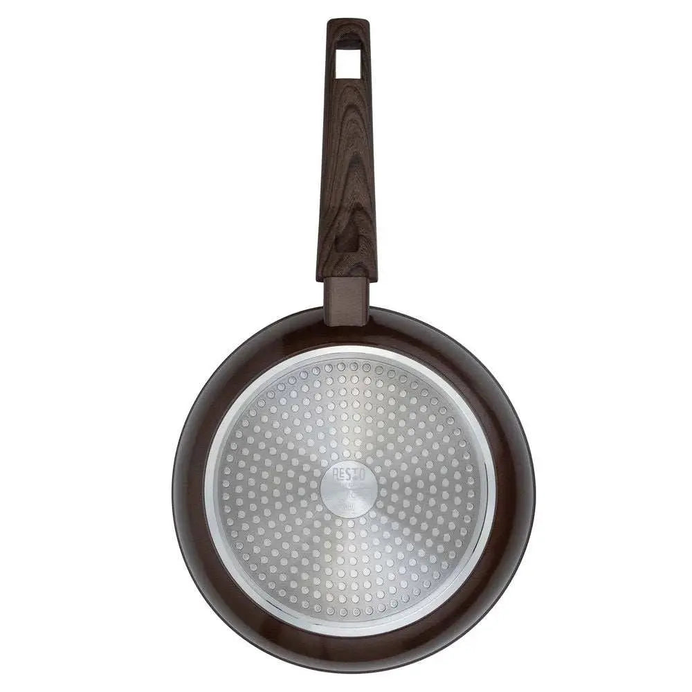 Fry pan : Resto Carina  Non-Stick Deep Frypan with Wooden Soft Touch Handle - Scrollcart Qatar