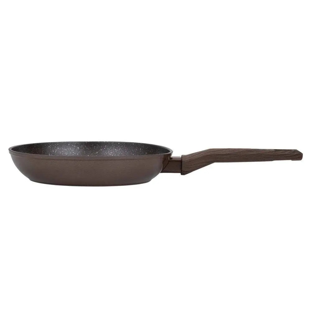 Fry pan : Resto Carina  Non-Stick Deep Frypan with Wooden Soft Touch Handle - Scrollcart Qatar