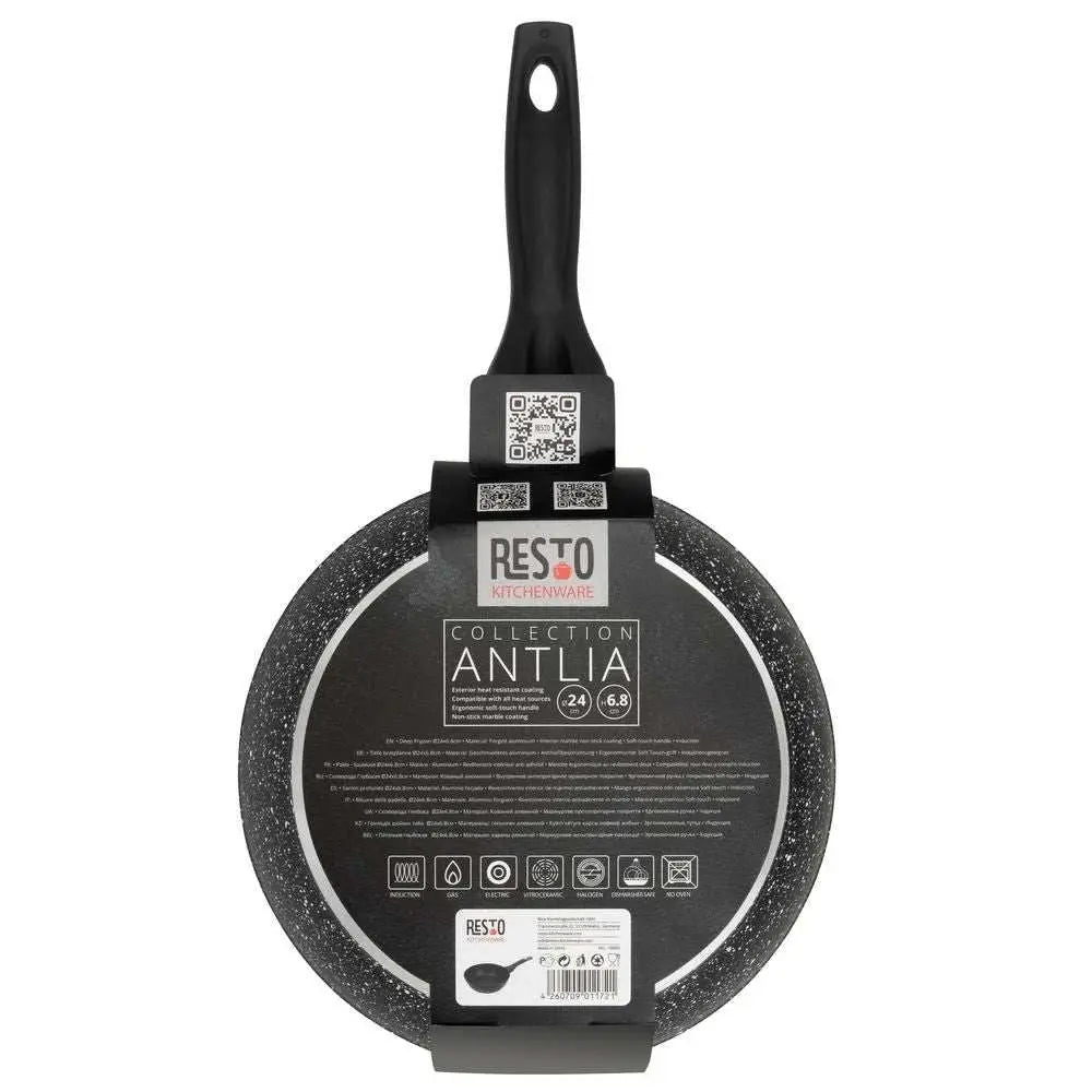 Fry pan, Resto 93060 Non-Stick Deep Frypan with Soft Touch Handle - Scrollcart Qatar
