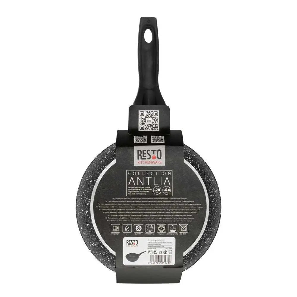 Fry pan, Resto 93060 Non-Stick Deep Frypan with Soft Touch Handle - Scrollcart Qatar