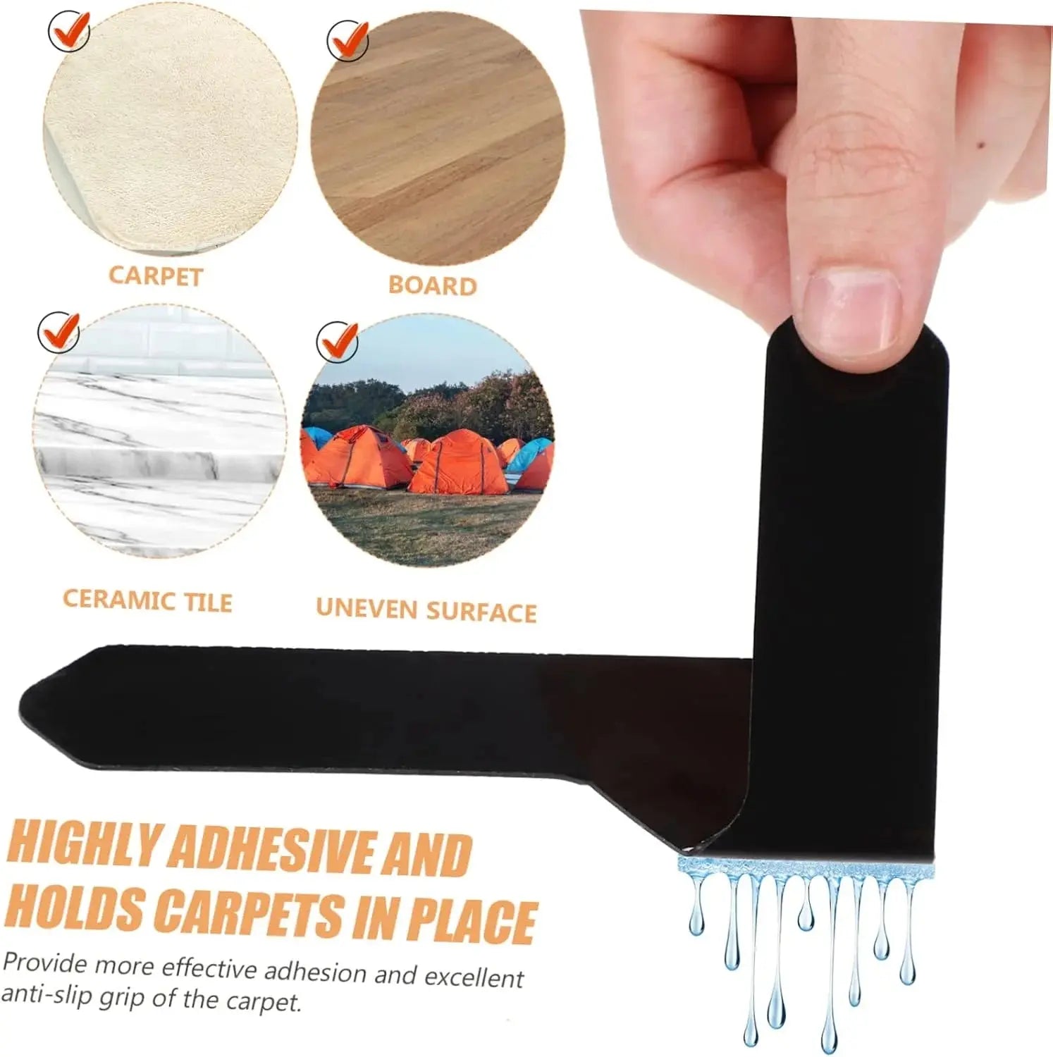 Reusable Carpet Anti-Slip Stickers-Washable Rug Grips Qatar