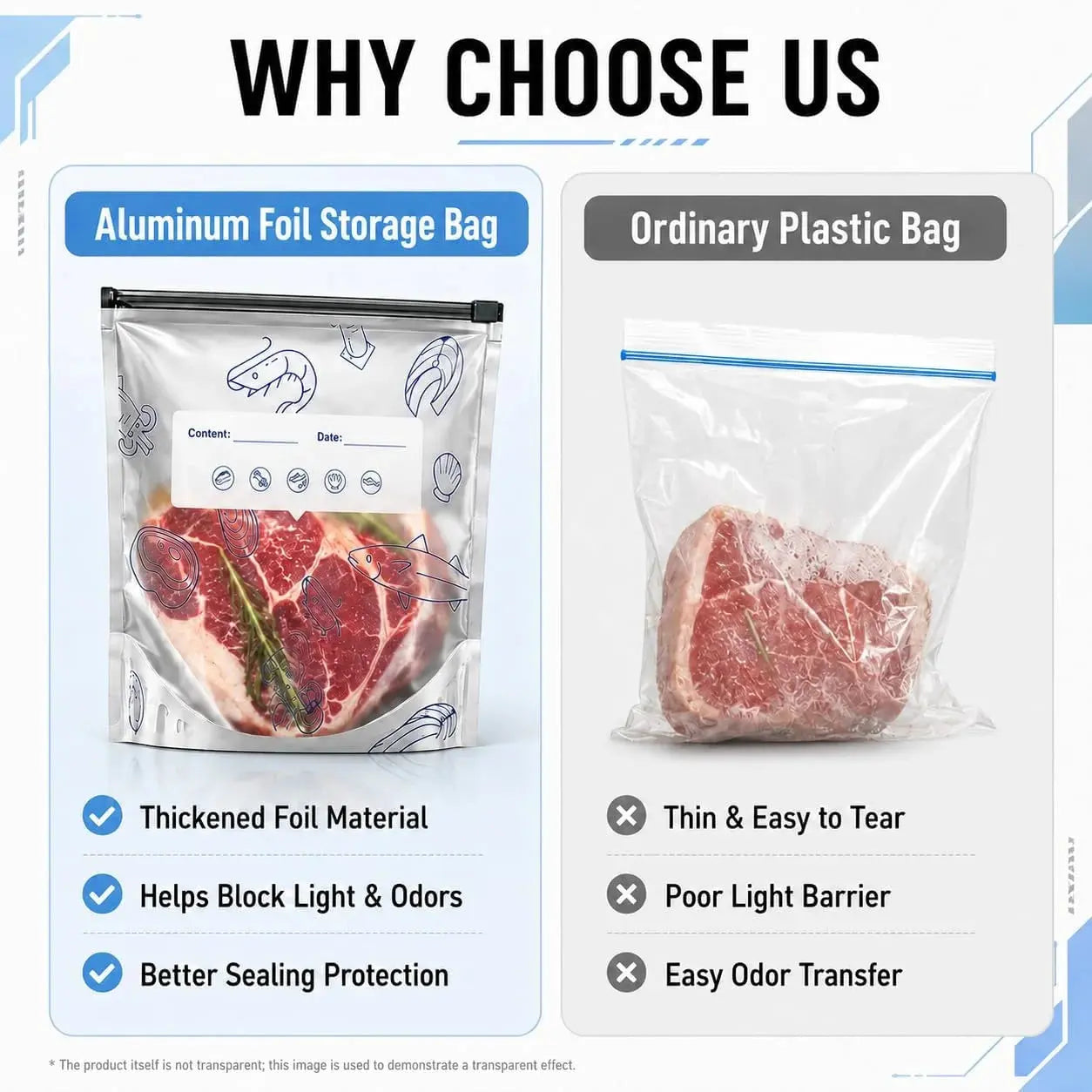 Reusable Aluminum Foil Food Storage Bags Airtight Qatar