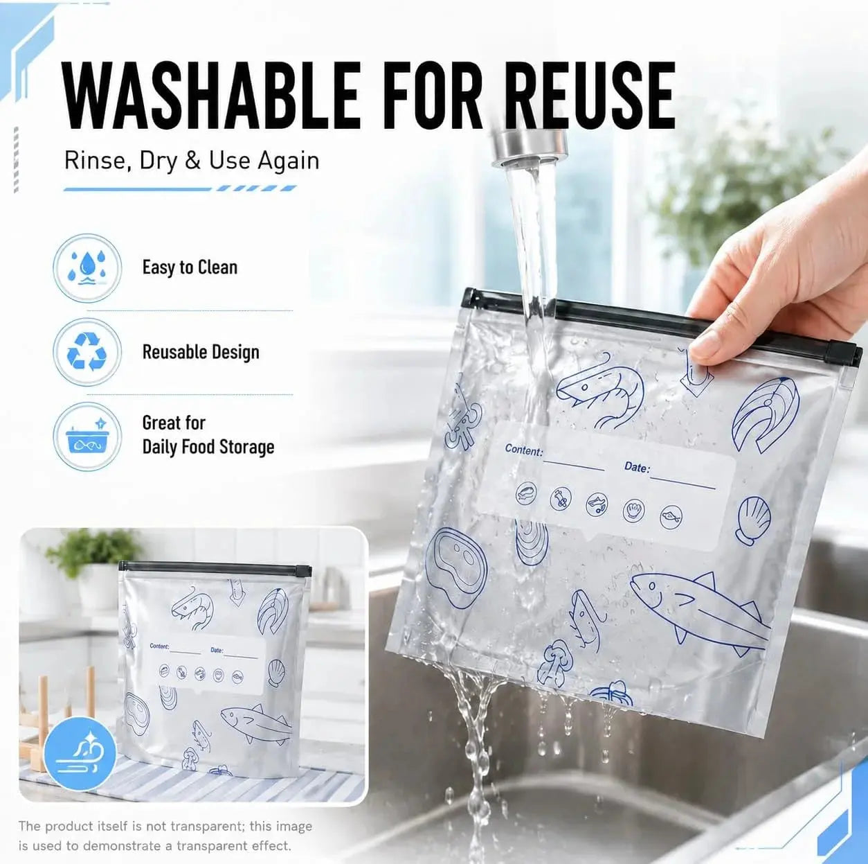 Reusable Aluminum Foil Food Storage Bags Airtight Qatar