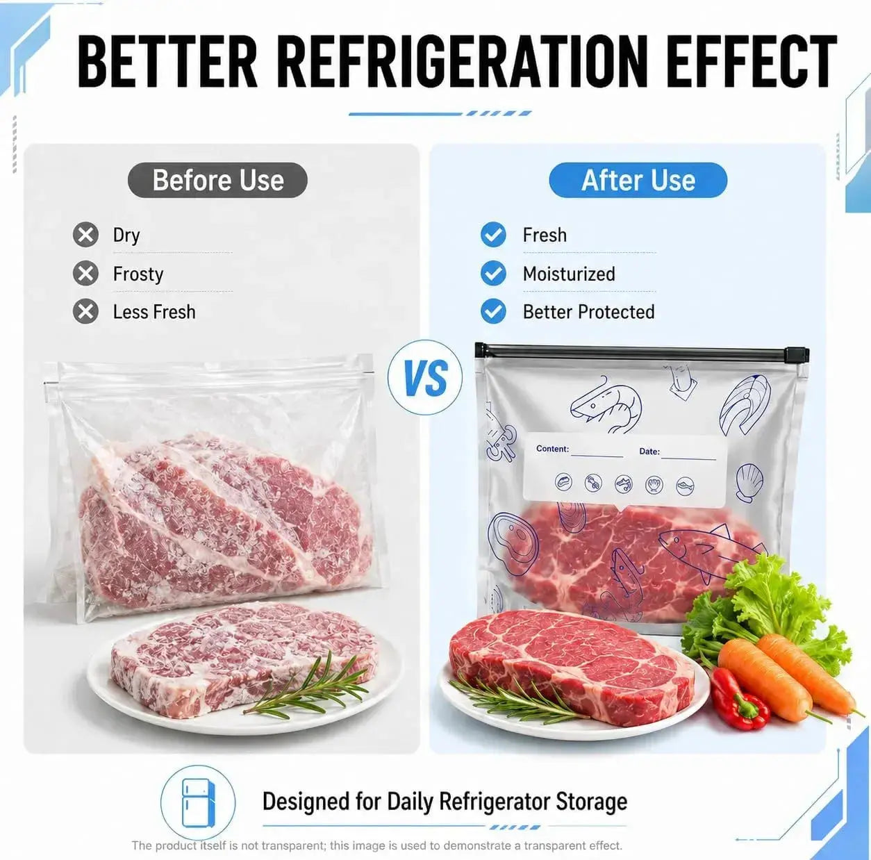 Reusable Aluminum Foil Food Storage Bags Airtight Qatar