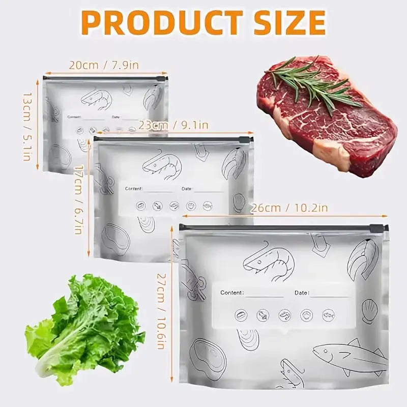 Reusable Aluminum Foil Food Storage Bags Airtight Qatar