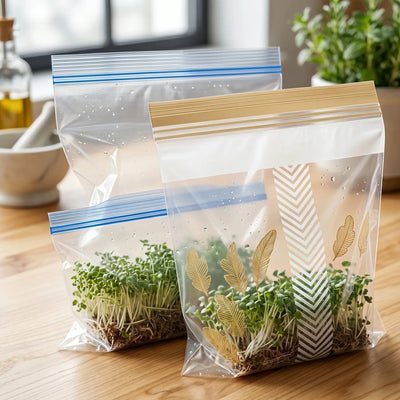 Reusable Zipper Food Storage & Freezer Bag Set-60pcs Scrollcart Qatar 