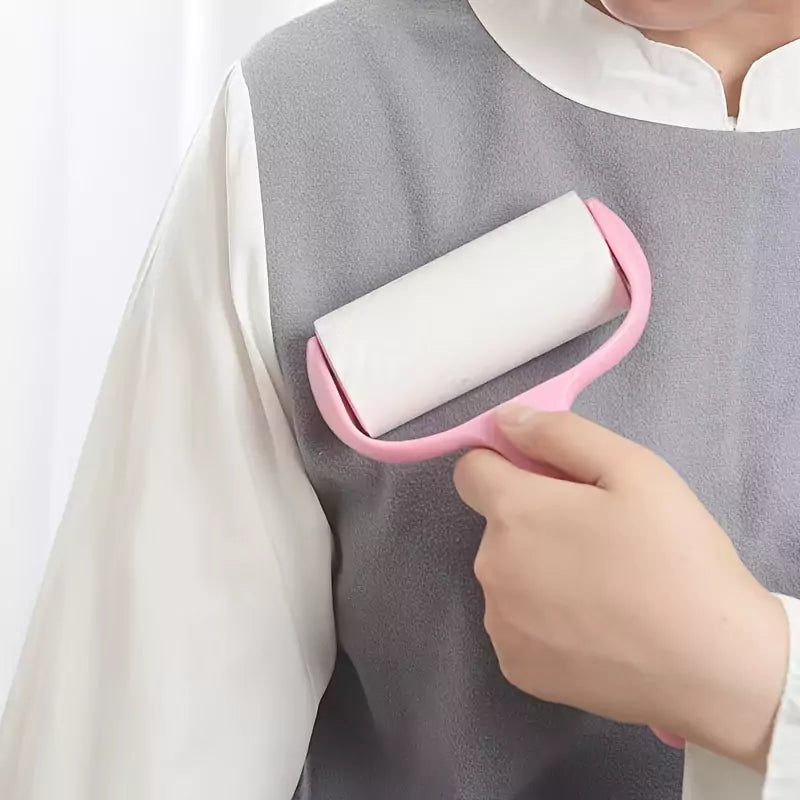 Reusable Lint Remover - Sticky Lint Roller -  with 6 Extra Refills
