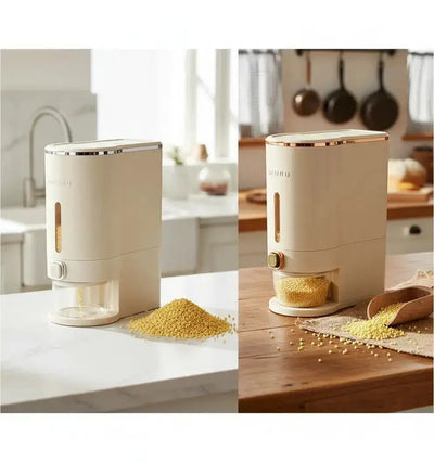 Rice Storage Container – Airtight Fresh-Keeping Dispenser Box 10Kg Scrollcart Qatar 