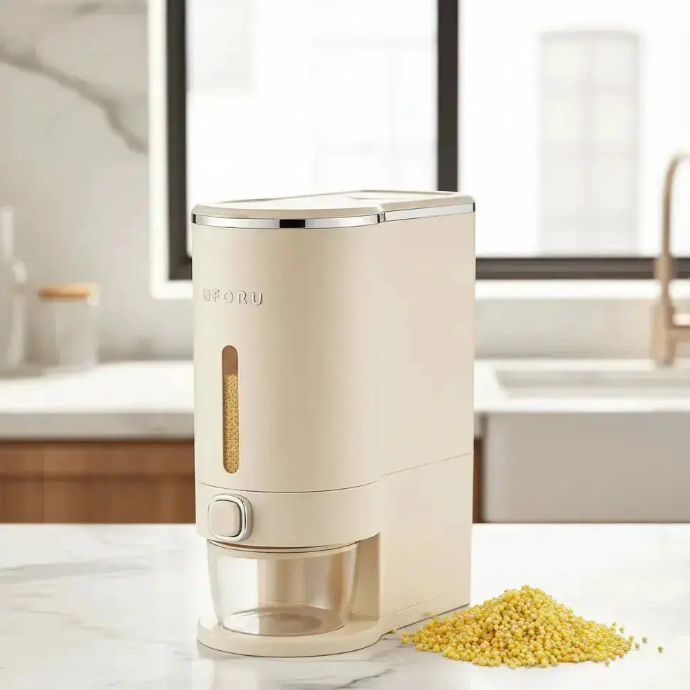 Rice Storage Container – Airtight Fresh-Keeping Dispenser Box 10Kg Scrollcart Qatar 