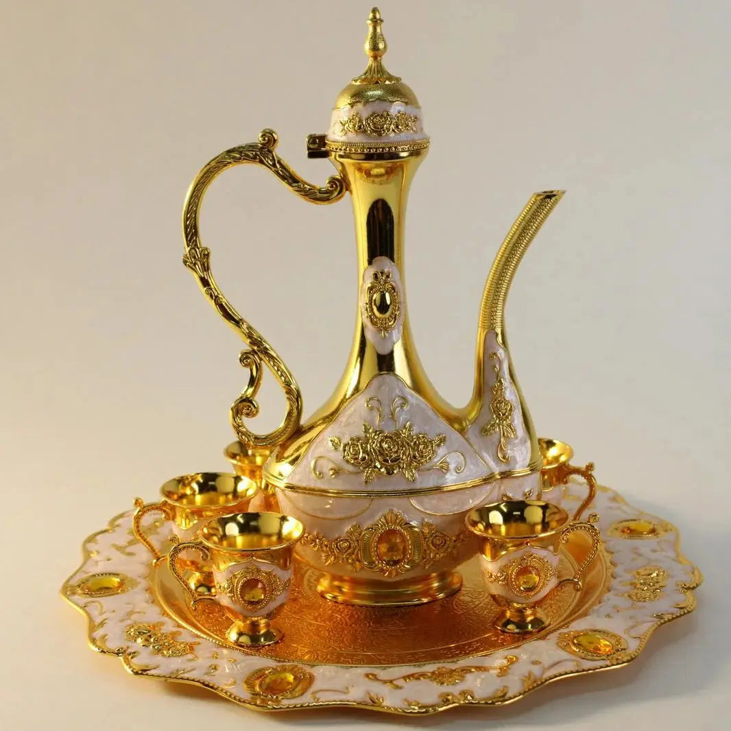 Royal Luxury Coffee & Dallah Set with Gold Doha Qatar