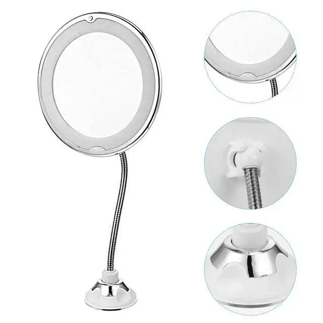 10x Zoom LED Flexible - Makeup Mirror - Scrollcart Qatar