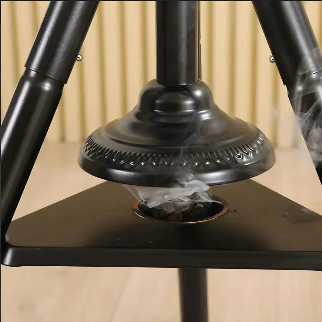 SKY-TOUCH 185cm Clothes Incense Burner Stand -Black Scrollcart Qatar 