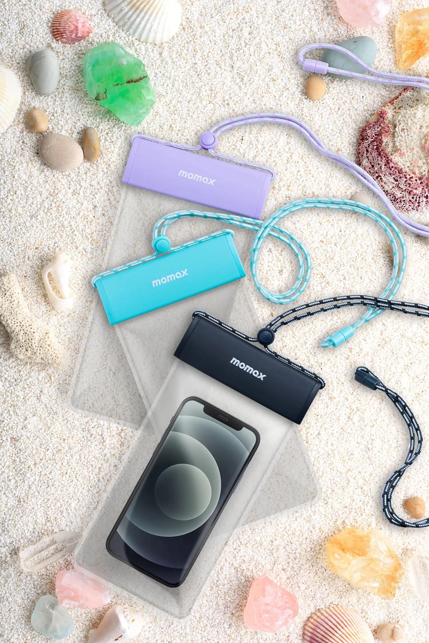 MOMAX Universal Waterproof Pouch with Neck Strap - Scrollcart Qatar