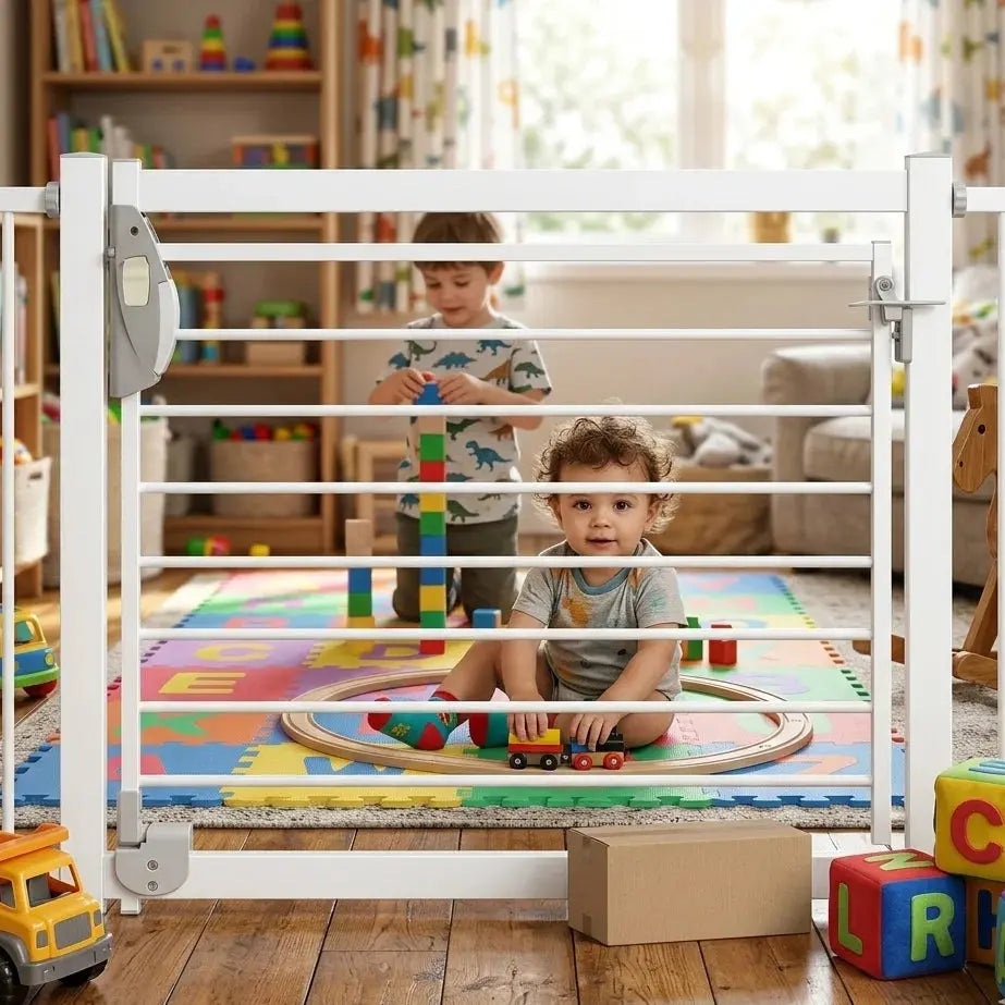 Safety Gate for Kids - Adjustable Lock Barrier Doha Qatar