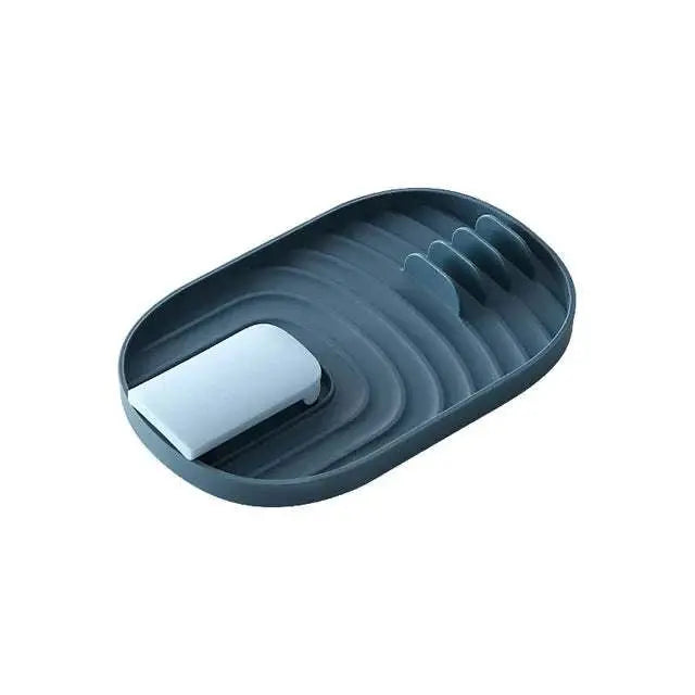 Cooking Spoon Rest Kitchen Utensil Rest with Pan Lid Holder - Scrollcart Qatar