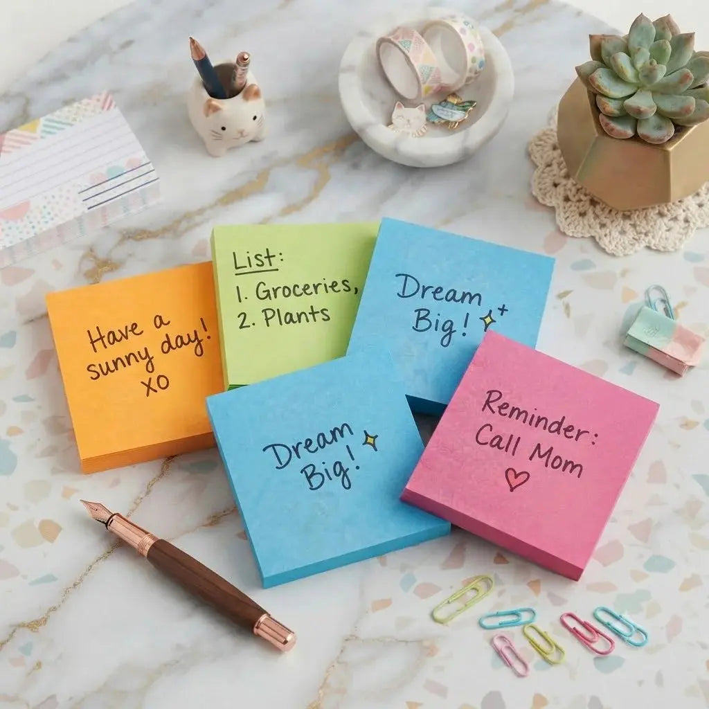 Self-Adhesive Multi-Colour Sticky Notes – Stick Note Pad For School, Home & Office Purpose Scrollcart Qatar 