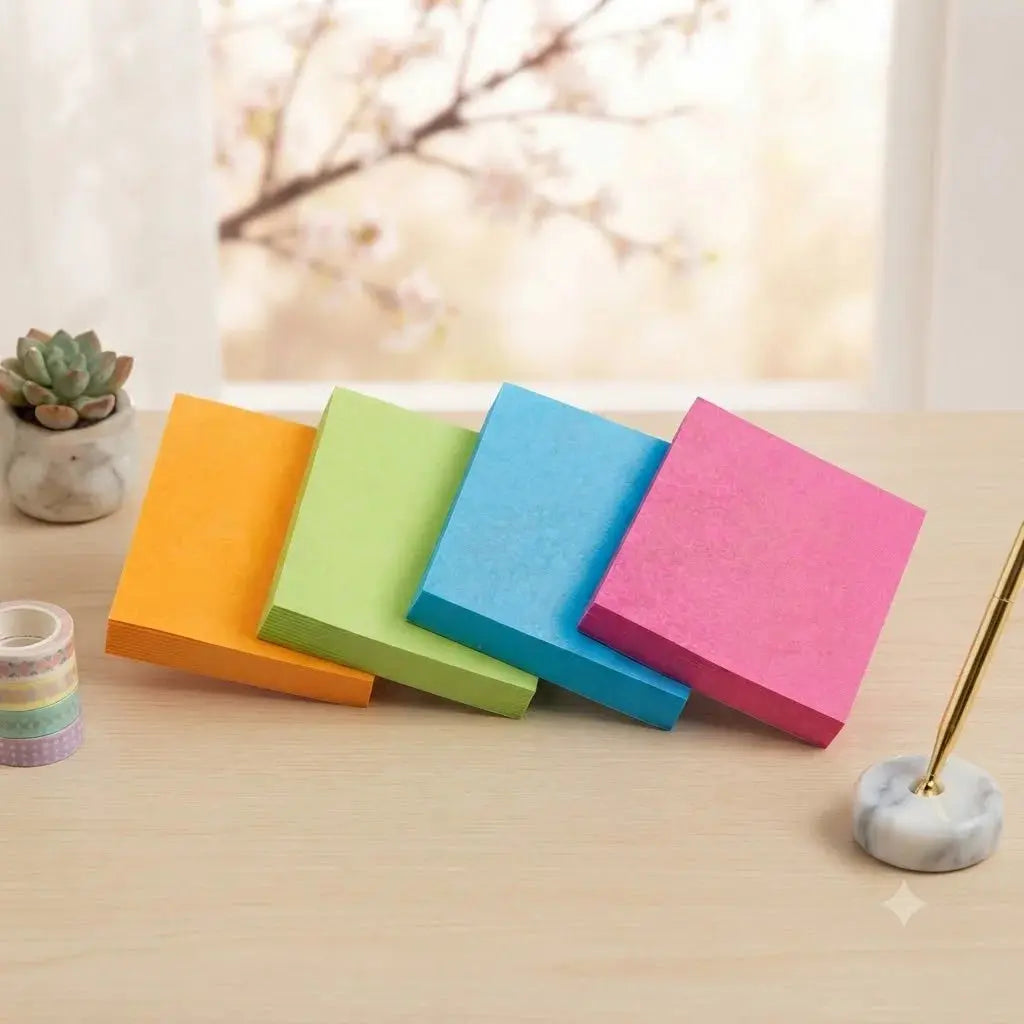 Self-Adhesive Multi-Colour Sticky Notes – Stick Note Pad For School, Home & Office Purpose Scrollcart Qatar 