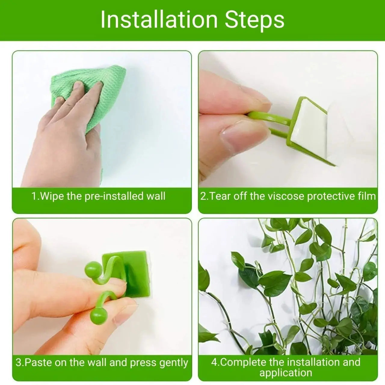 Self-Adhesive Plant Climbing Wall Vine Support Clips Qatar