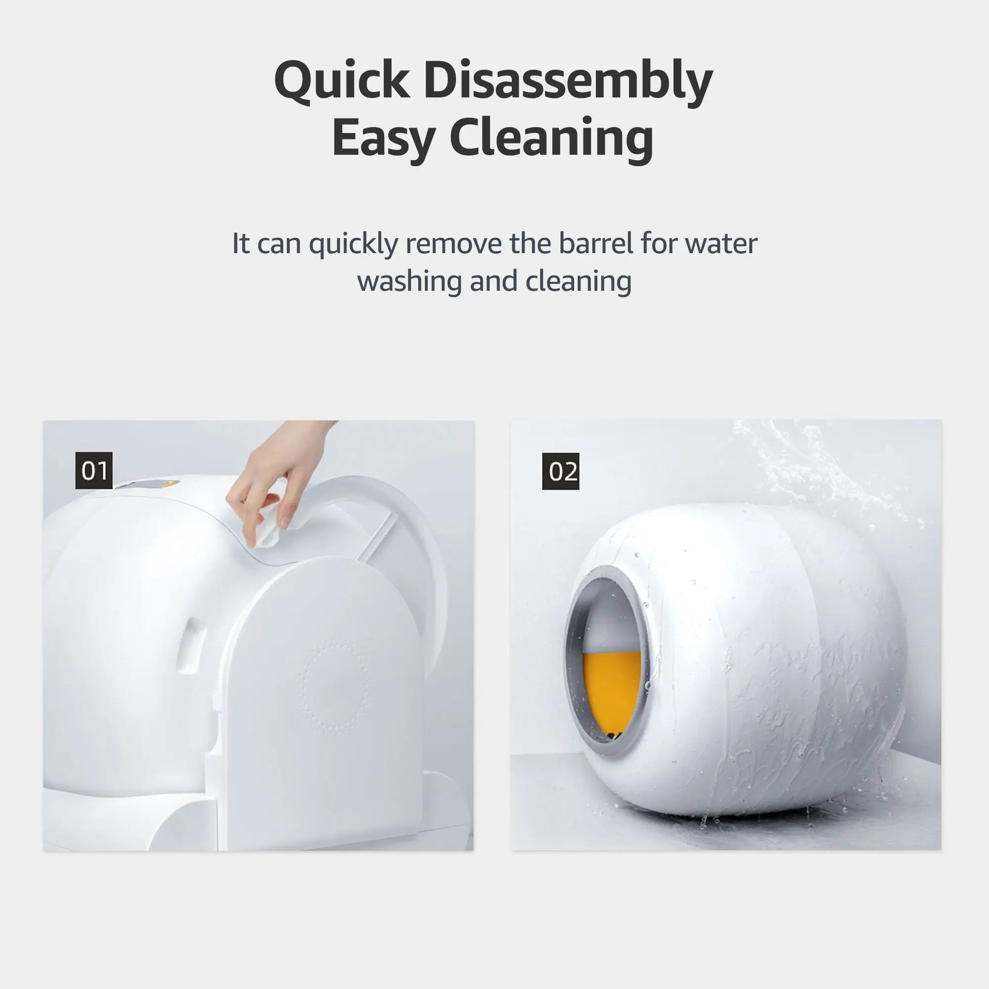 Self Cleaning Cat Litter Box with App Control White Scrollcart Qatar 