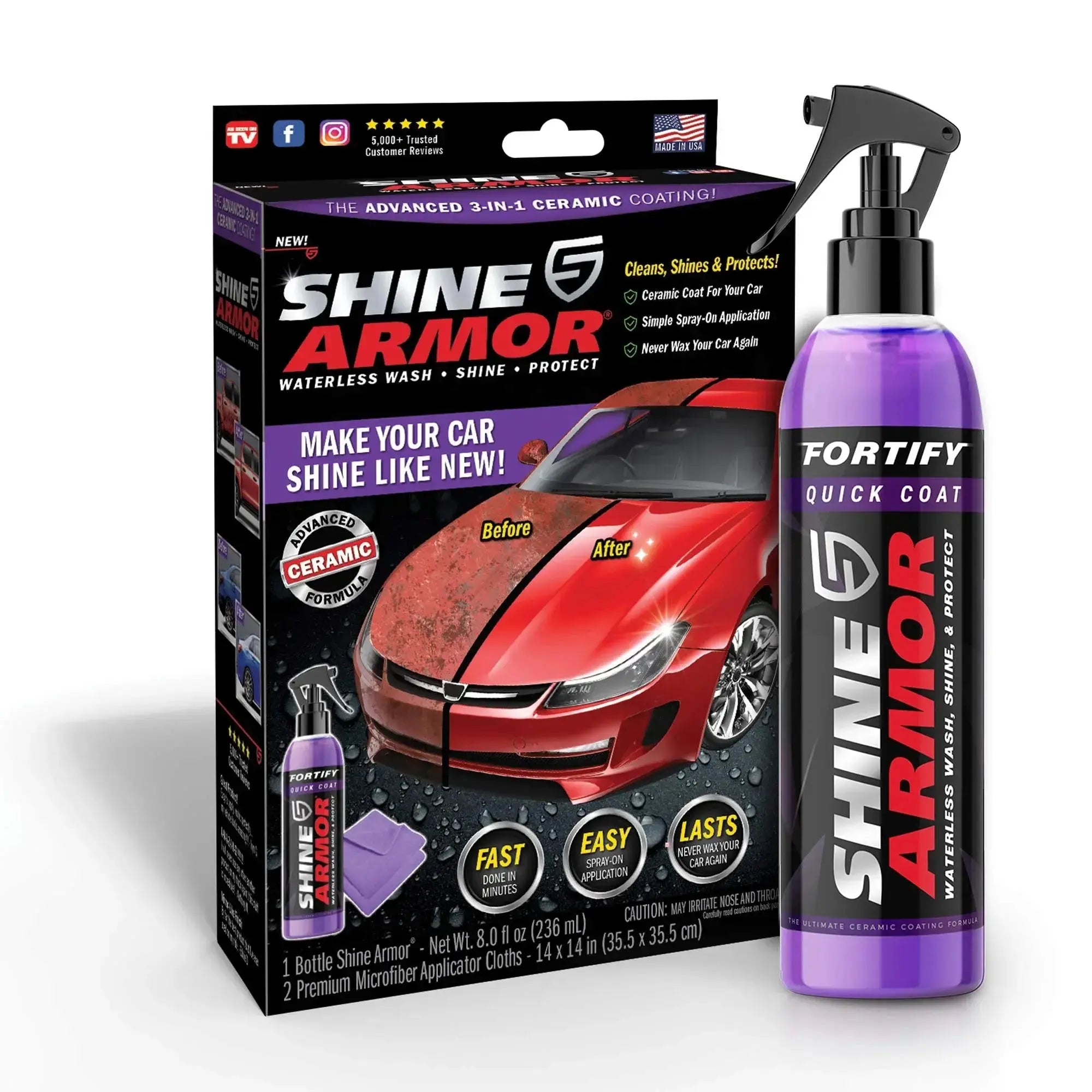 Shine Armor Fortify Quick Coat Ceramic Car Spray Qatar