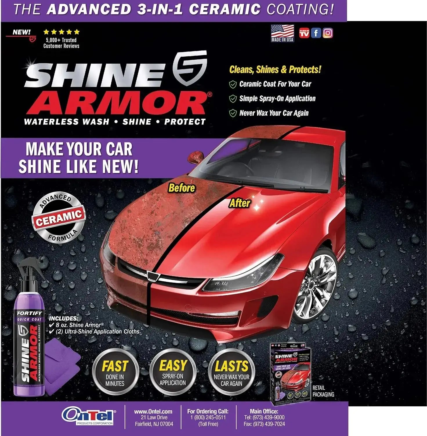 Shine Armor Fortify Quick Coat Ceramic Car Spray Qatar