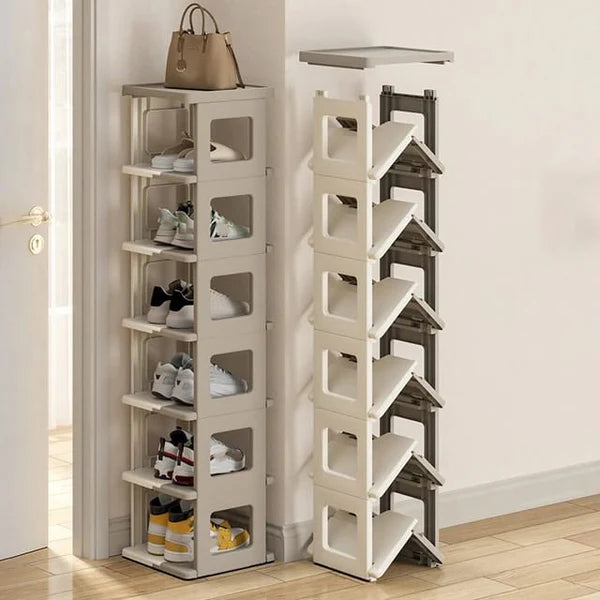 Buy Portable Shoe Rack Shelf Foldable Shoe Organizer Scrollcart Qatar