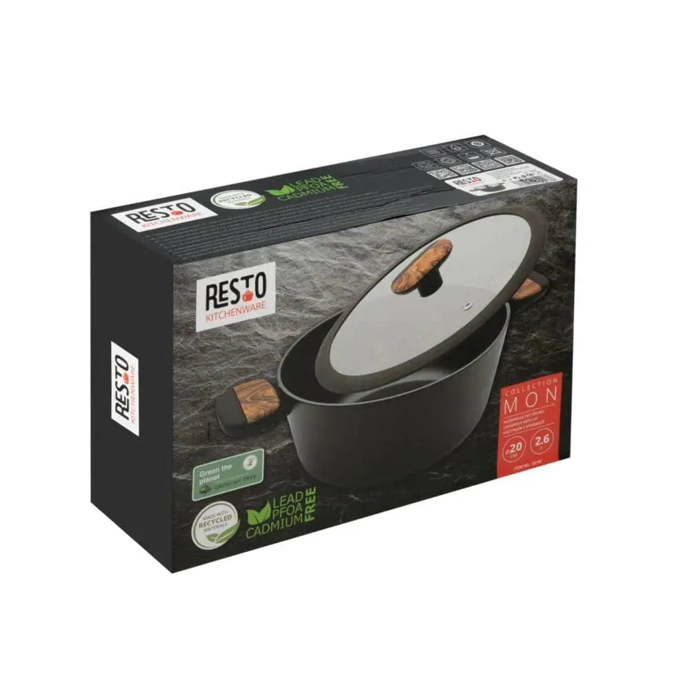 Shop RESTO 93187 Casserole with Lid 20cm Price Qatar!