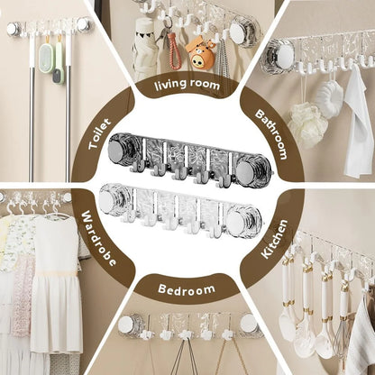 Shop  Rotating Suction Cup Hook Rack Price Online Qatar
