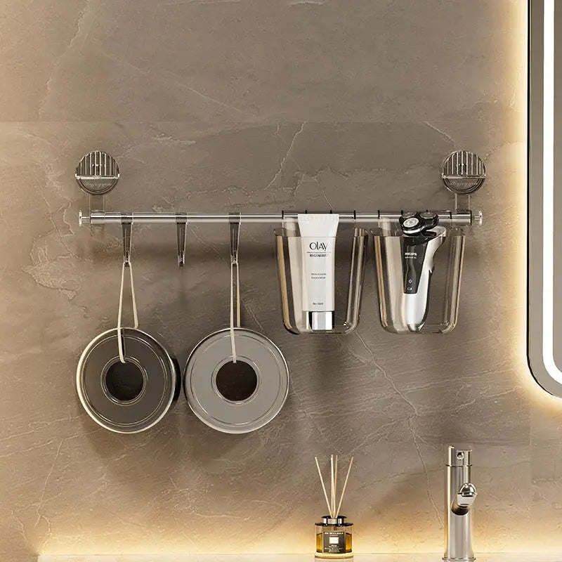 Shop Suction Cup Towel Rack – Cloth Drying Rod Qatar