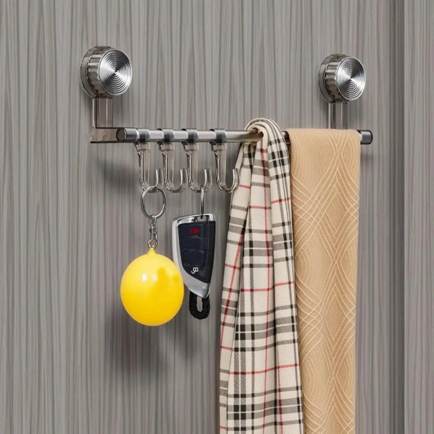 Shop Suction Cup Towel Rack – Cloth Drying Rod Qatar