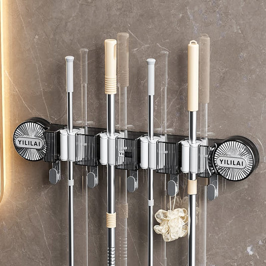 Shop Wall-Mounted Broom Hanger & Mop Holder Qatar!