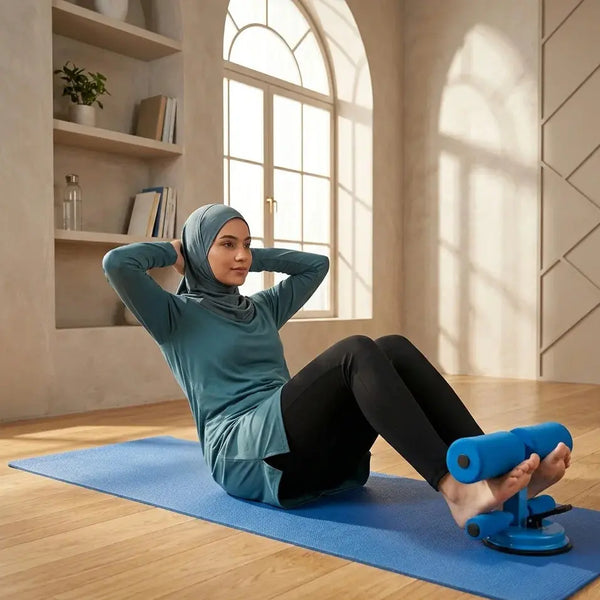 Adjustable Sit-Up Bar with Suction Base for Home Workout