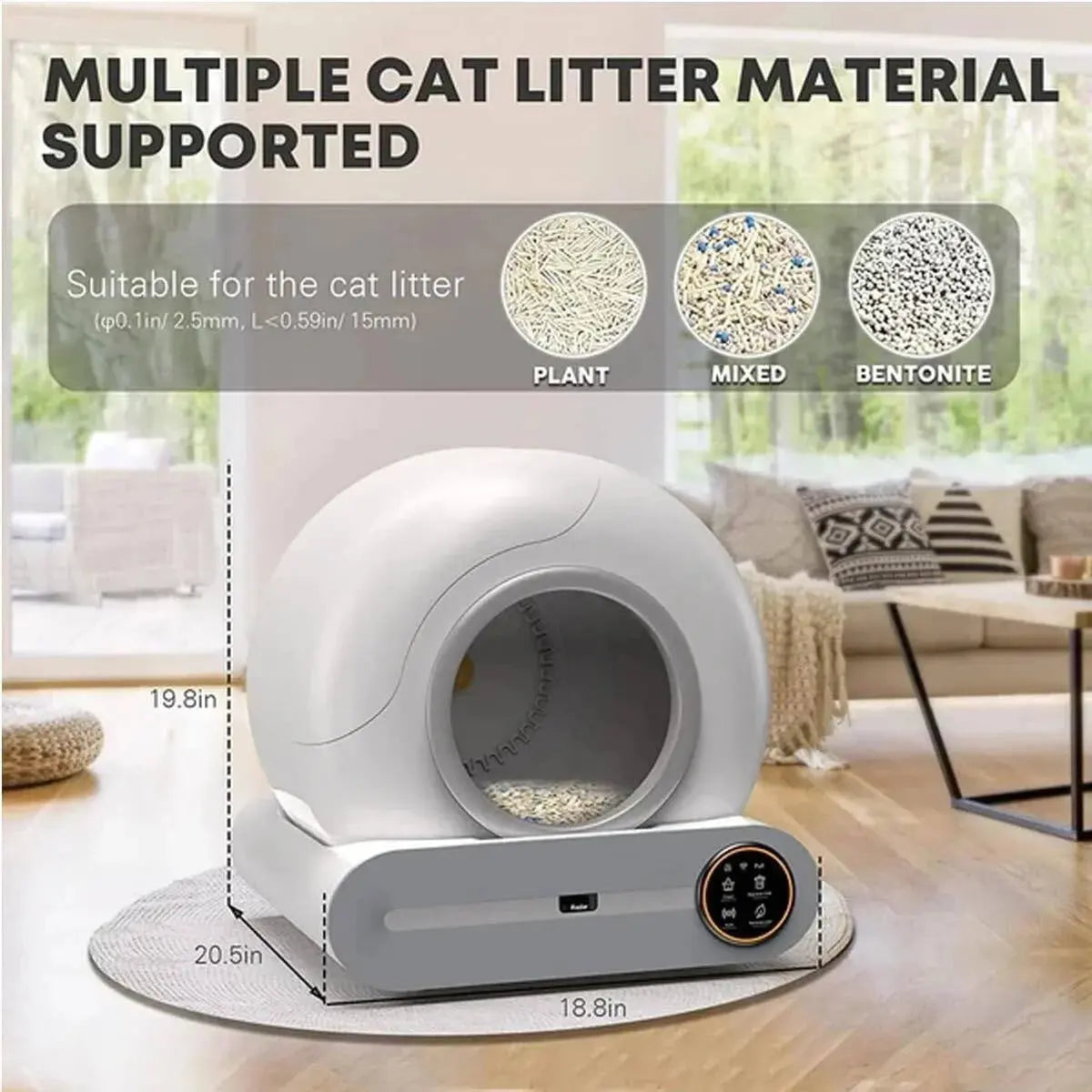 Smart Self Cleaning Cat Litter Box H&M7106 Automatic Electric Litter System Doha Qatar