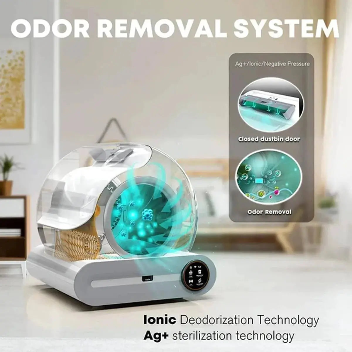 Smart Self Cleaning Cat Litter Box H&M7106 Automatic Electric Litter System Doha Qatar