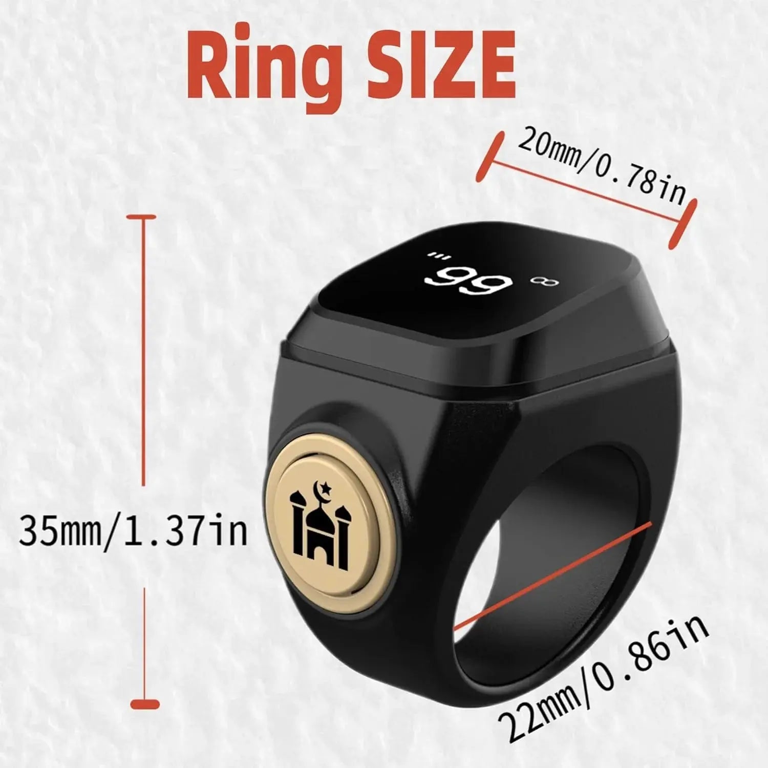 Smart Tasbih Zikr Ring Digital Counter Price Doha Qatar
