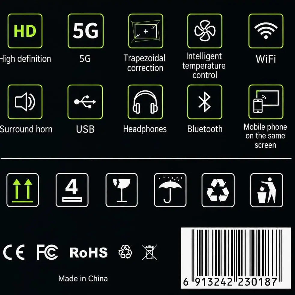 Smartbarry HT29 Smart Projector Scrollcart Qatar