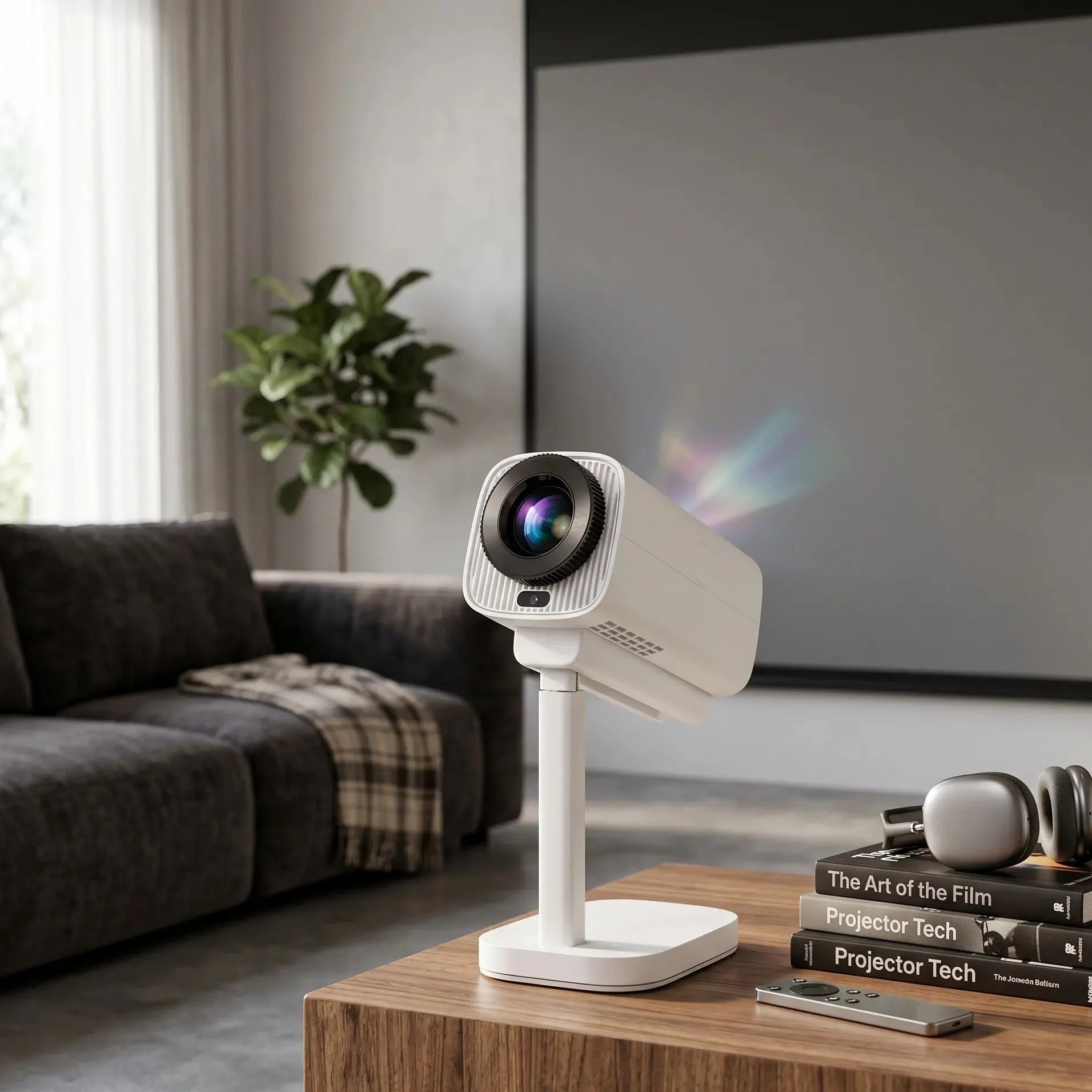 Smartbarry HT50 4K HDR Projector with 5G WiFi Mirroring Scrollcart Qatar 